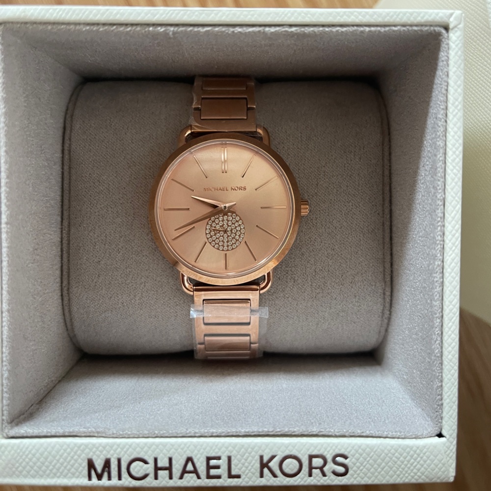 Rose gold Michael Kors watch